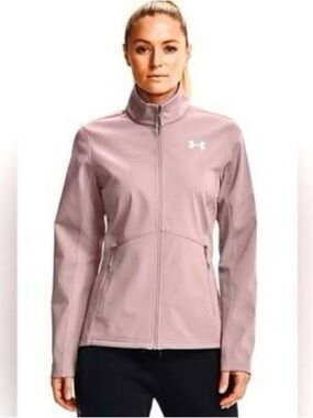 Under Armour ColdGear Infrared Pink Softshell Jacket Women's M Full Zip